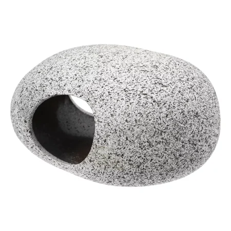 Unique Bargains Ceramic Aquarium Hideaway Rock Cave Fish Tank Decoration Gray 4.29''x3.11''x2.17''