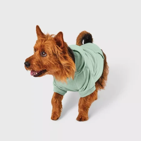 Green Thermal Dog Hoodie